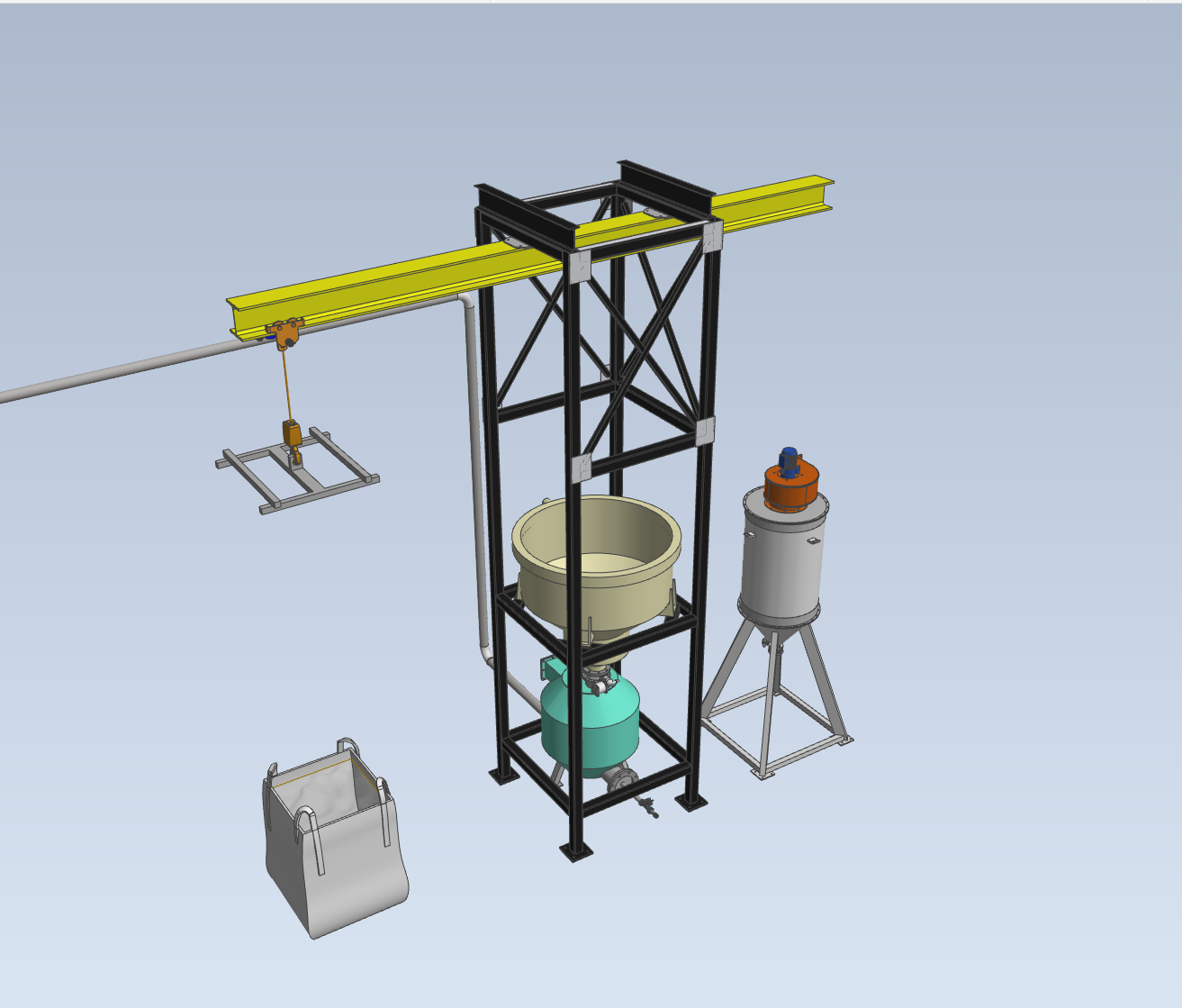 水泥石灰卸载站